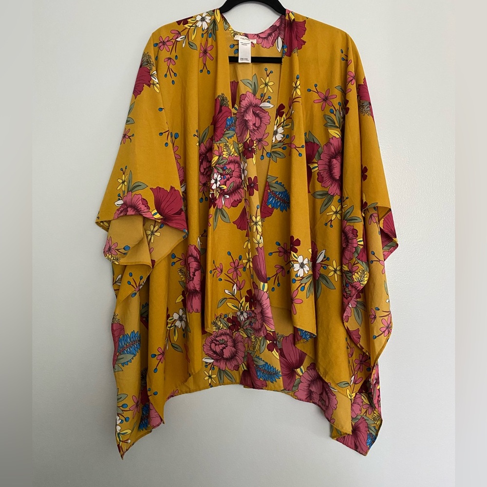 maurices autumn floral kimono